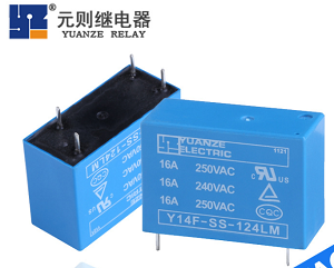 元则单刀16a继电器4脚继电器价格 原厂产品选择多&nbsp;&nbsp;24v直流继电器厂家