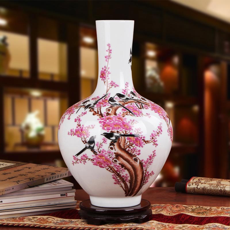 景德镇名师手绘小花瓶批发厂家  景德镇陶瓷花瓶  花瓶摆件