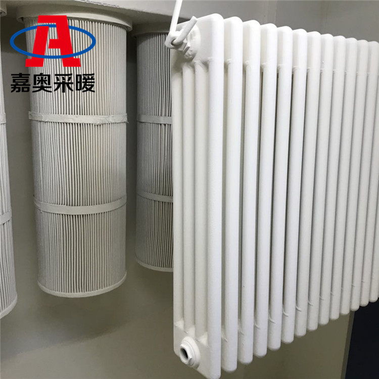 工程gz409钢四柱暖气片钢柱型四柱散热安装 防腐钢四柱暖气片 钢制四式暖气片价格 圆管四柱散热器型号
