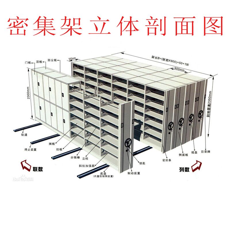 石家庄智能密集架 密集柜批发 图纸存储密集架  凭证密集柜  智能密集柜  直列式密集柜
