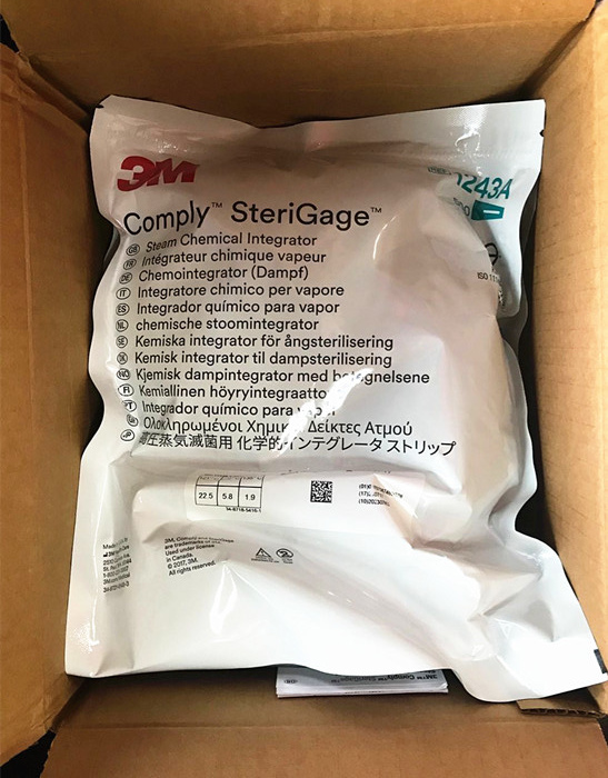 供应3M1243A压力蒸汽灭菌包内化学指示卡