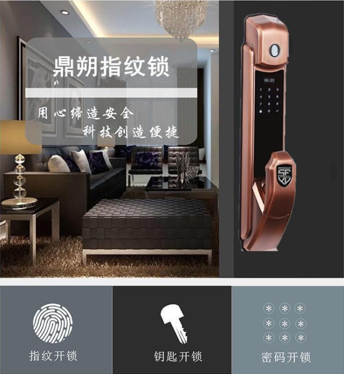 鼎朔指纹密码锁DSM-812智能锁  指纹锁