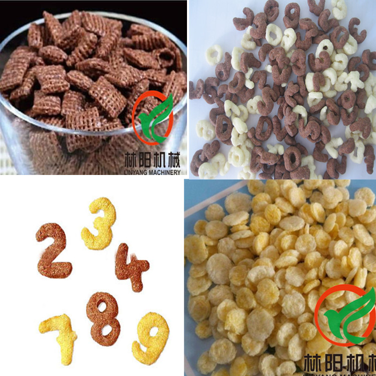 早餐谷物生产线，玉米片生产线，林阳机械  玉米片生产机械