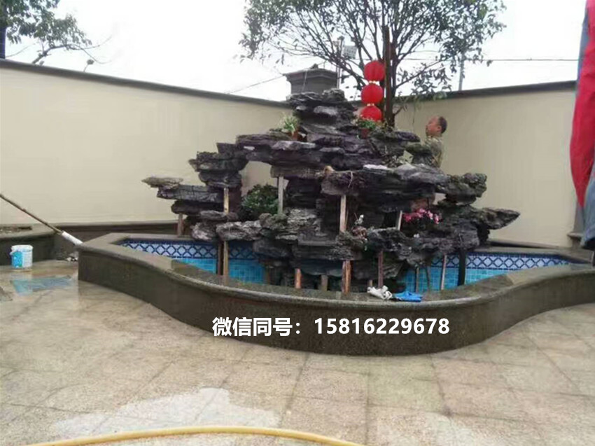 叠石英石价格 小区庭院假山图片 叠石多少钱一吨1