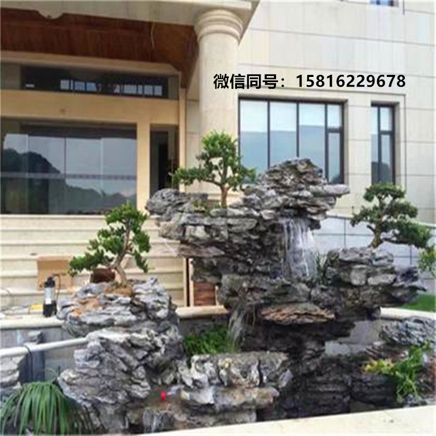 叠石英石价格 小区庭院假山图片 叠石多少钱一吨1