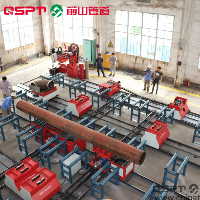 管道预制电瓶输送系统  电瓶输送小车  全能运输系统  管子输送设备