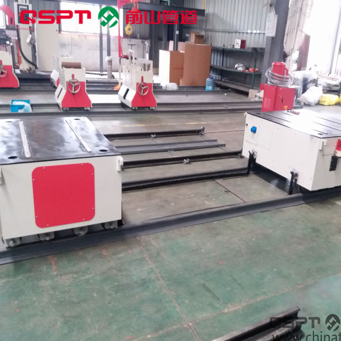 管道预制电瓶输送系统  电瓶输送小车  全能运输系统  管子输送设备