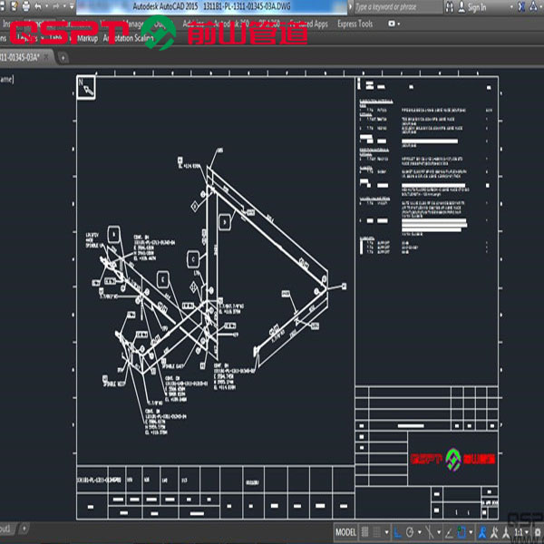 管道预制转化设计_详图转化软件，前山管道  管道预制软件  管道工厂预制详图