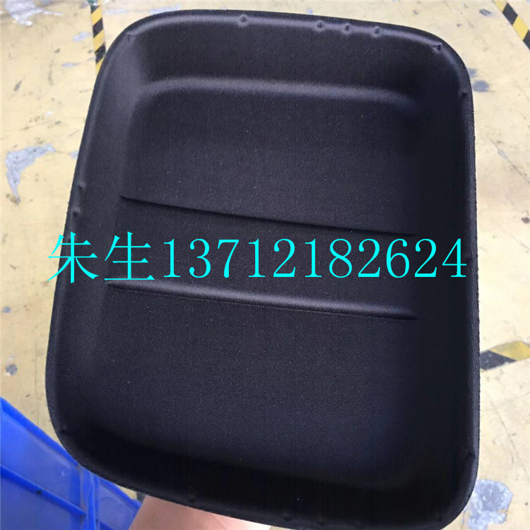 海绵贴布热压一次成型坐垫海绵 模压海绵加工成型  海绵热压成型
