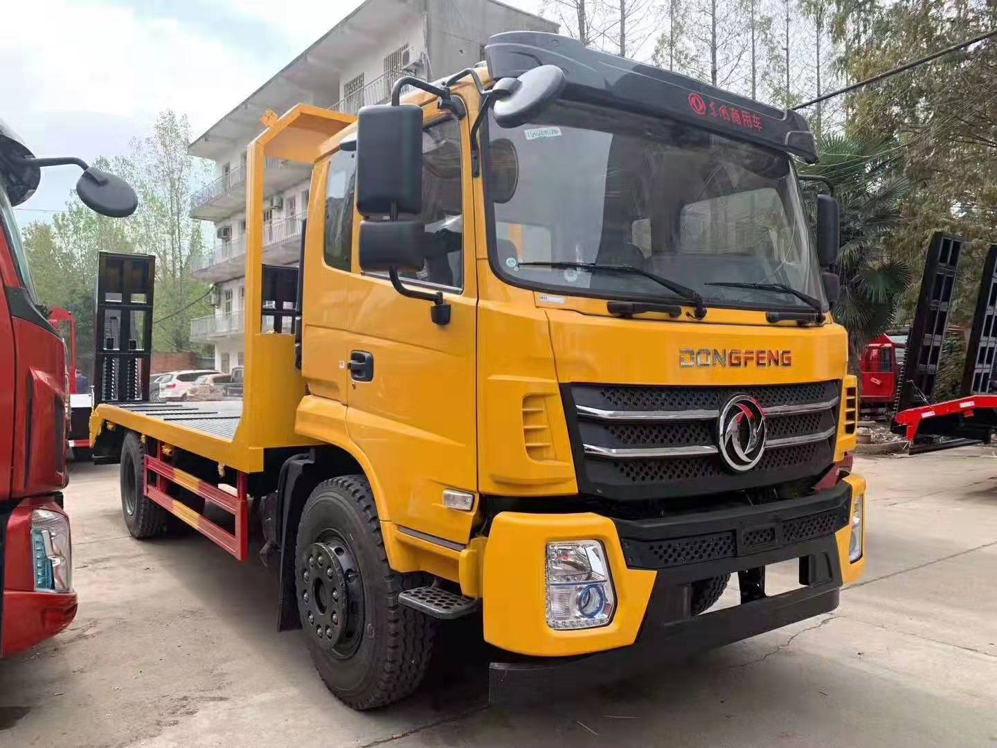 东风D3S单桥勾机板车 玉柴180马力挖机拖车  东风挖机拖车  二桥机械板车