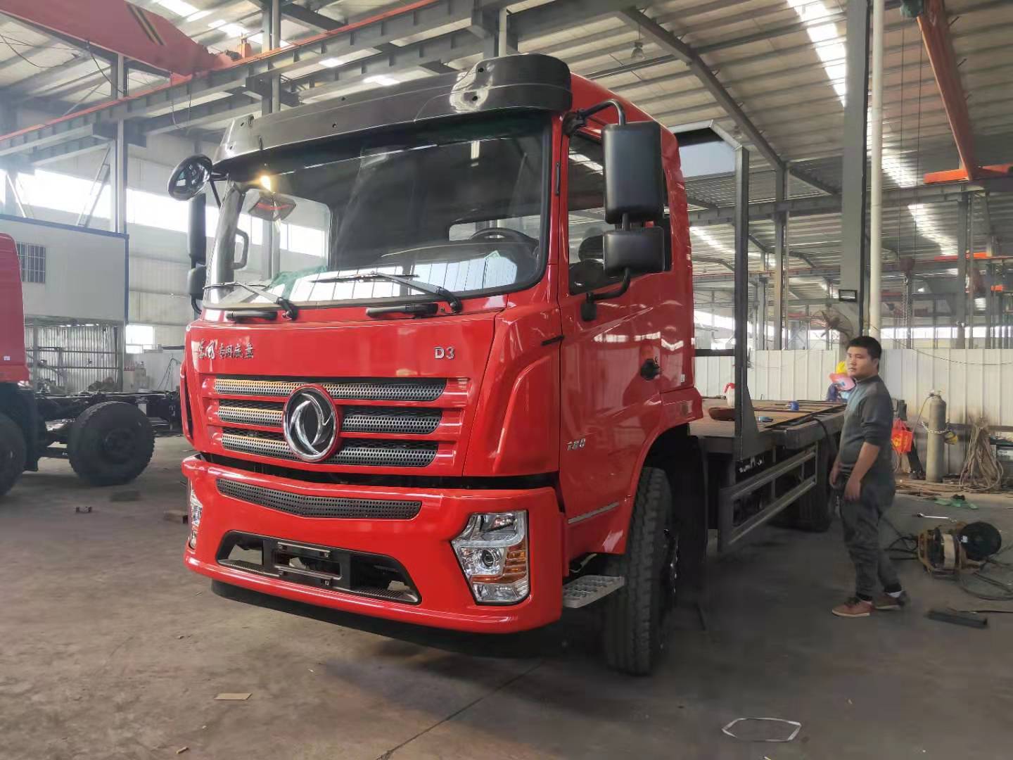 东风D3S单桥勾机板车 玉柴180马力挖机拖车  东风挖机拖车  二桥机械板车