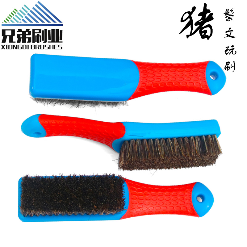 文玩纳米刷金刚菩提核桃野猪鬃毛刷保养清理套装  文玩刷  金刚菩提刷  核桃刷