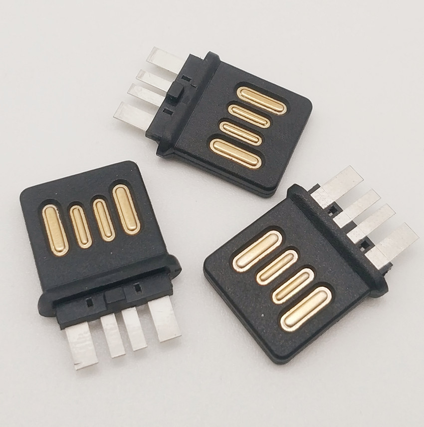 USB 2.0 公头全塑 A公双面插 不分正反插头 贴片SM&nbsp;&nbsp;USB 2.0 全塑公头&nbsp;&nbsp;USB2.0 A公双面插头&nbsp;&nbsp;USB全塑贴片公头