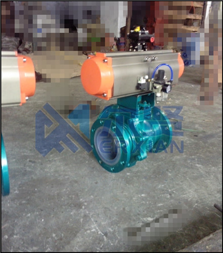 供应气动衬氟球阀Q641F46-16C气动衬四氟球阀