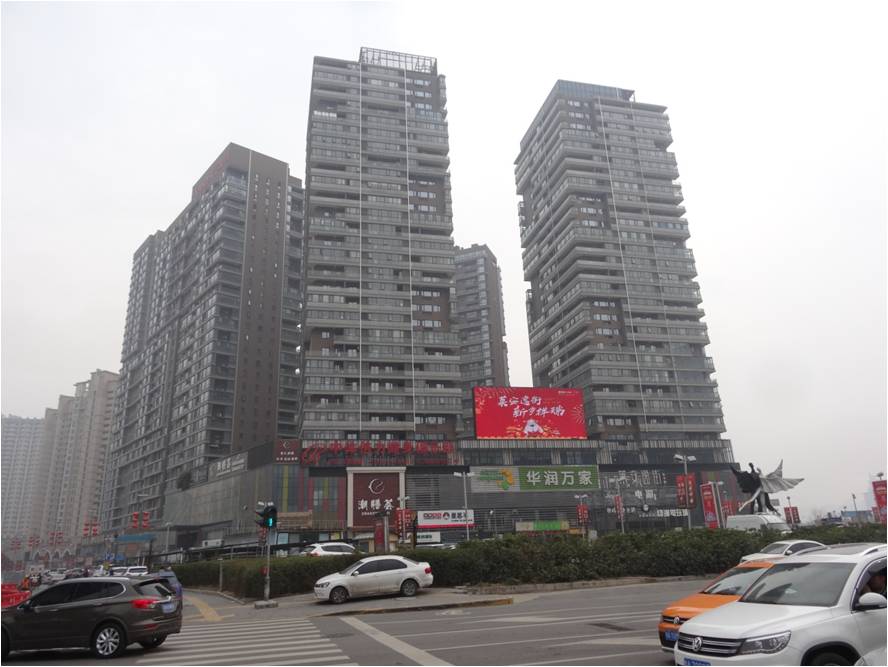 西安高新区莱安逸境LED显示屏广告  沙龙传媒  户外广告