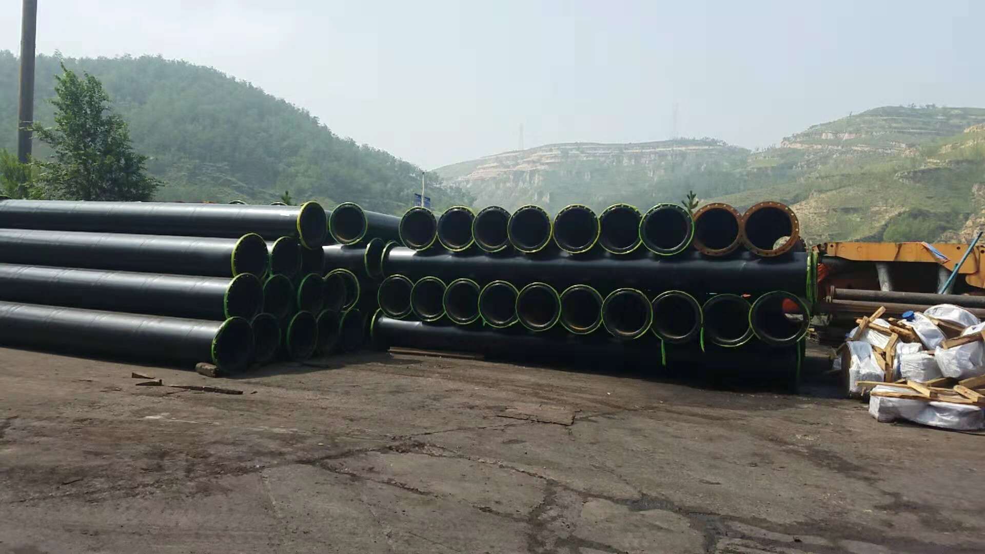 涂塑瓦斯抽放管  涂塑钢管  热浸塑钢管  钢塑复合管