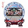 炮兵团退役礼品瓷盘价格，定制战友聚会合影纪念盘