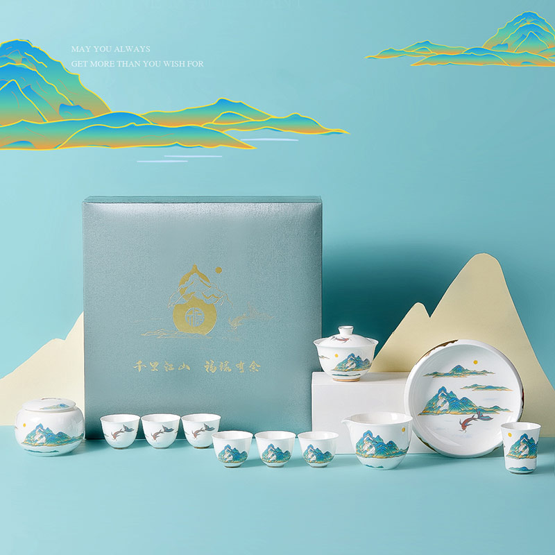 定制新年创意礼品茶具特色文创礼品陶瓷茶具套装&nbsp;&nbsp;文创礼品茶具