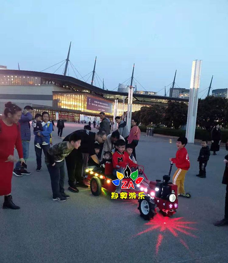 儿童电动手扶拖拉机电动玩具车公园广场营业大块电瓶  儿童电动玩具车  2019新款玩具车