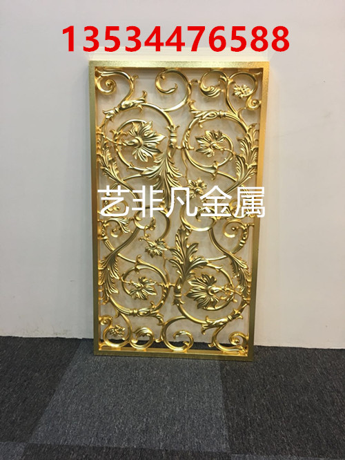 别墅镂空古典屏风让空间感整齐划一，贵气十足  雕刻屏风  隔断屏风  花格屏风