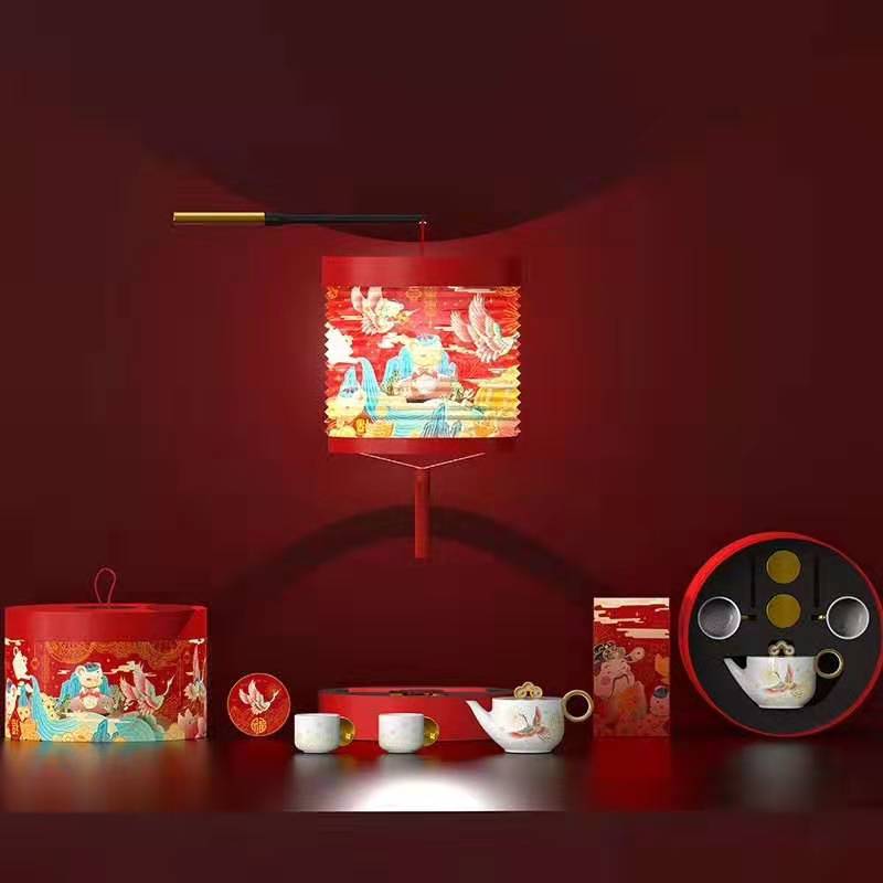 定制新年礼品餐具批发 鼠年春节礼品餐具可定制  新年礼品餐具定制
