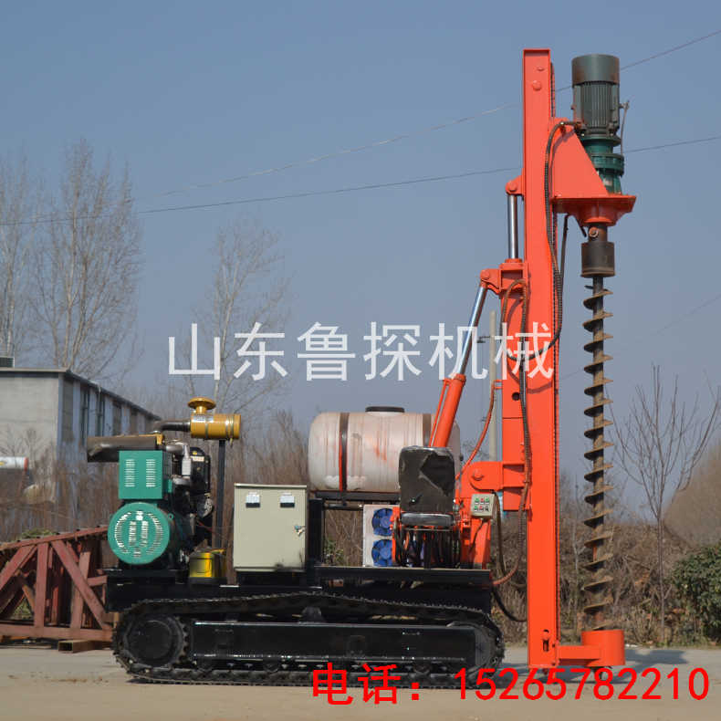 机电两用太阳能光伏打桩机 打桩机厂家供应  桩工机械  工程钻机