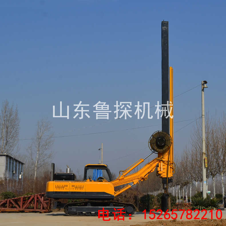 鲁探供应履带方杆旋挖钻机 20米打桩机