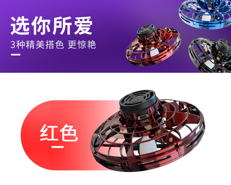 跨境爆款自由航线flynova飞行指尖陀螺可回旋飞行UFO