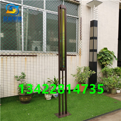 户外玻璃景观灯不锈钢拉丝庭院灯示范区步道灯柱厂家