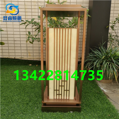 玫瑰金草坪灯定制0.6公分公园草地灯户外仿云石立柱灯