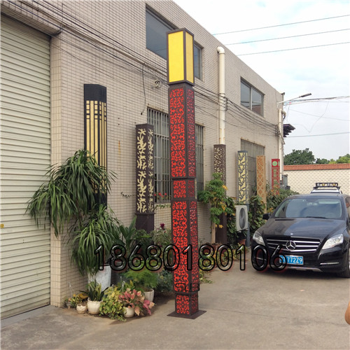 小区道路灯不锈钢中式景观灯防水透光石庭院灯  中式庭院灯