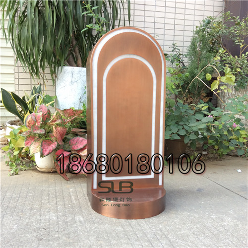 电镀玫瑰金水景灯景观园林草坪灯森隆堡批发地灯  电镀水景灯  仿云石草坪灯