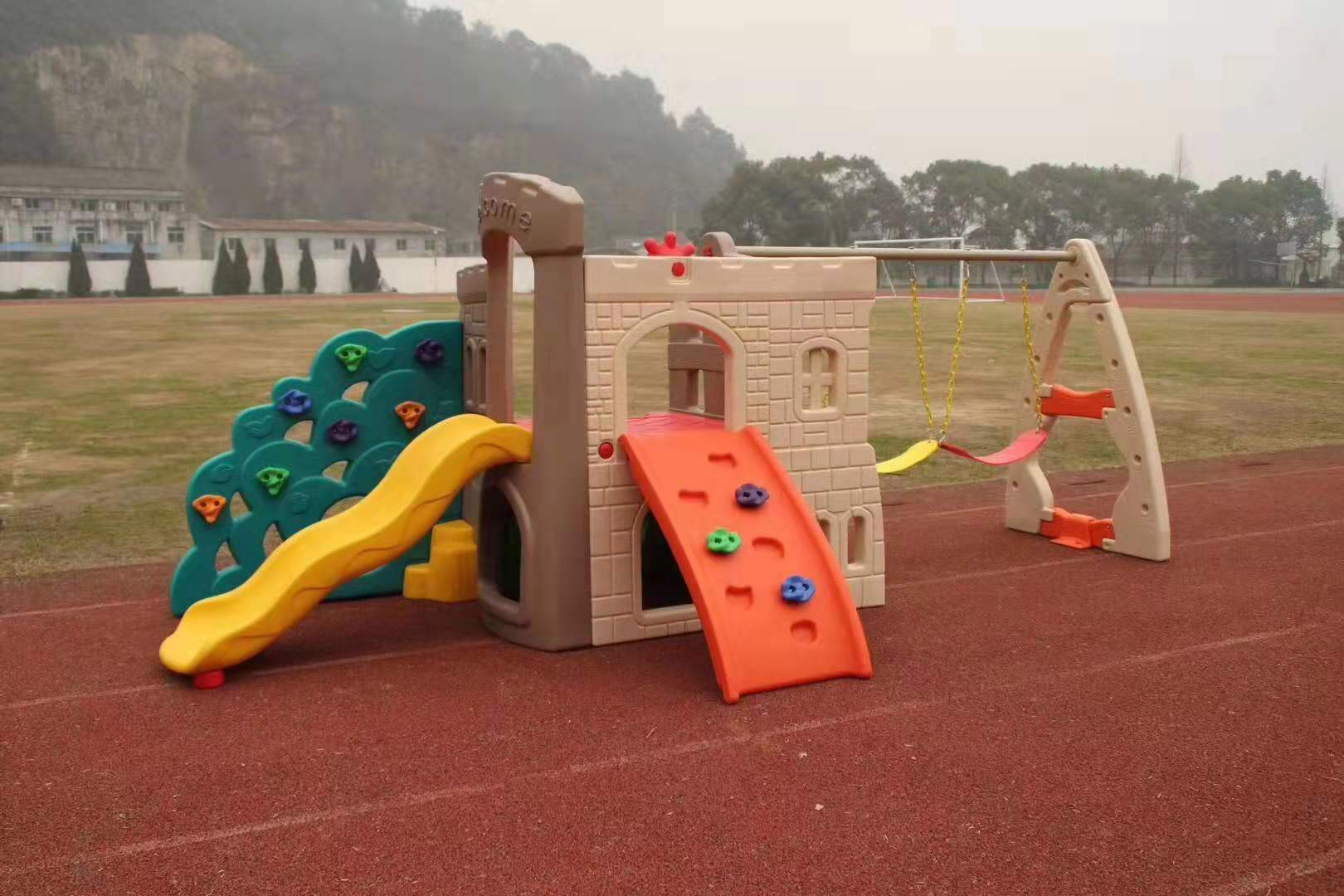 批发儿童新款滑梯秋千组合  非标系列  荡船  协力车