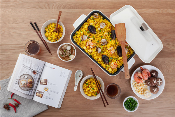 小智炒菜料理锅的品牌 烤食代多功能网红锅  小智多功能料理锅