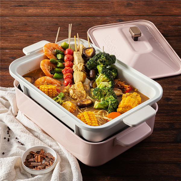 小智料理机锅的价格 多种烤盘一锅包揽  小智多功能料理锅