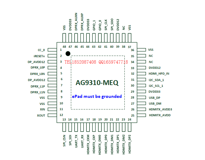 AG9310-MEQ|Type-C转HDMI|安格AG931  安格AG9310