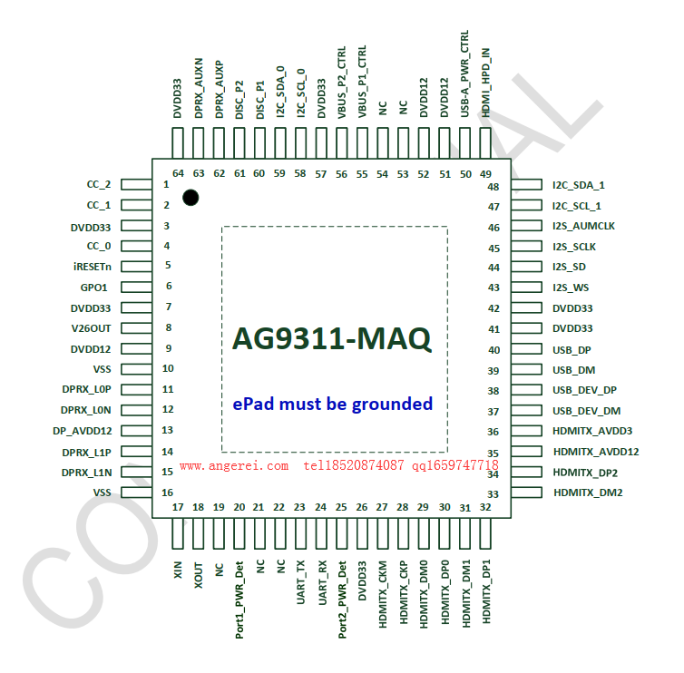 Algoltek AG9311Type-C转HDMI带PD  AG9311代理商  AG9311应用