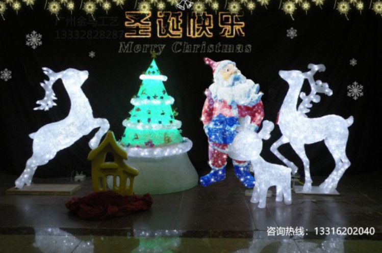 广州雕塑厂家圣诞雕塑项目  广州景观雕塑