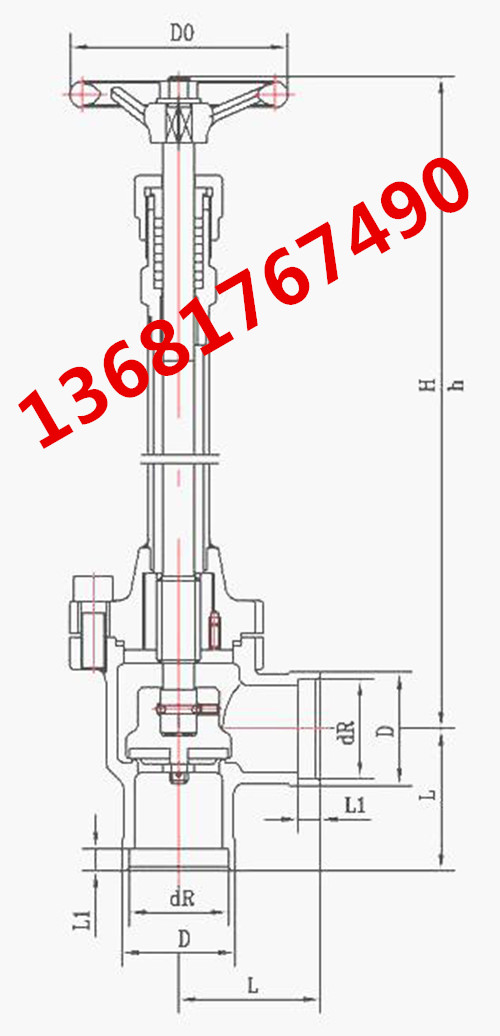 DJ64F-40P型低温角式截止阀  DJ64F-40P截止阀