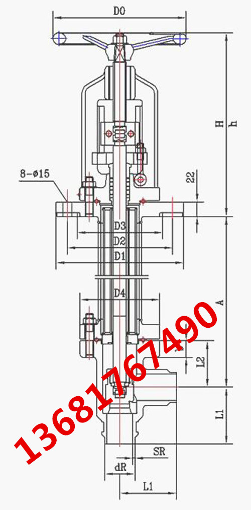 DJ64L-40L型低温角式截止阀  DJ64L-40L截止阀
