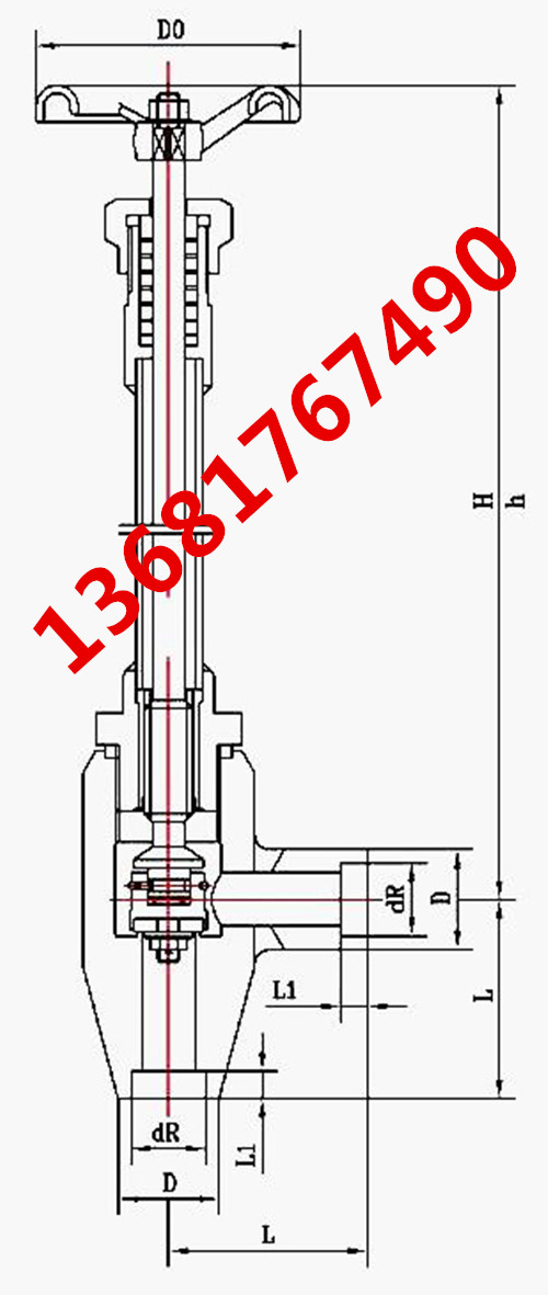 DJ64F-50L型低温角式截止阀  DJ64F-50L截止阀