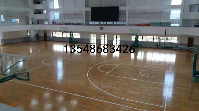 长寿硬木篮球体育木地板翻新