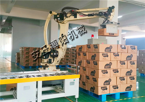 袋料砂浆堆垛设备 不锈钢自动包装码垛设备  自动堆垛机  码垛机械手