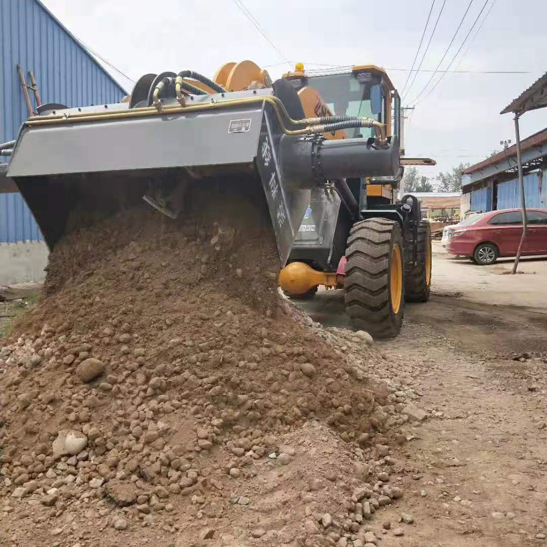 新疆水泥工地没有电用搅拌斗铲车就可以  改装搅拌斗  铲车带搅拌斗  铲车搅拌机