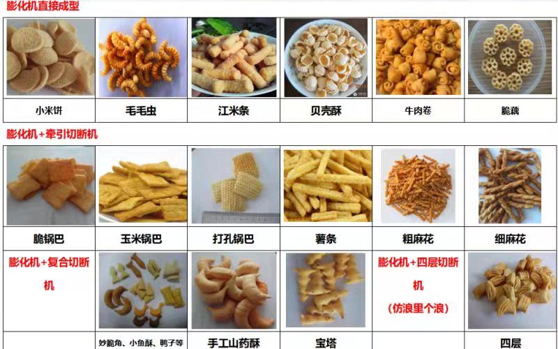 新型油炸膨化食品锅巴薯条生产线  膨化食品生产线  膨化食品设备