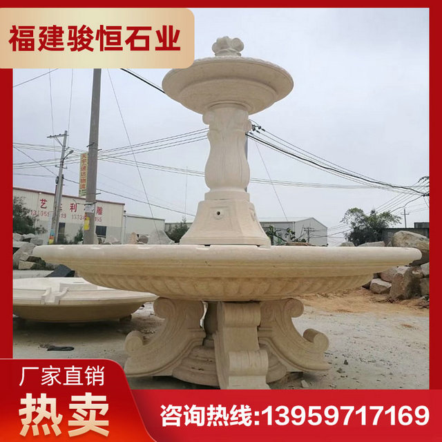 房地产水钵合作厂家 生产石雕喷泉 石材雕刻