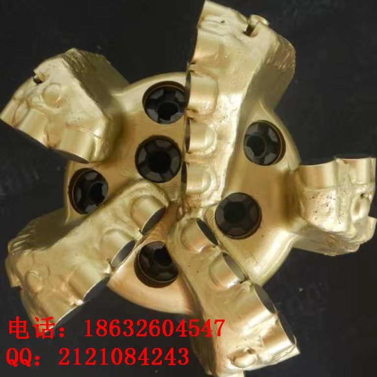 五翼PDC钻头215镶嵌金刚石复合片江汉钻头反循环  金刚石钻头