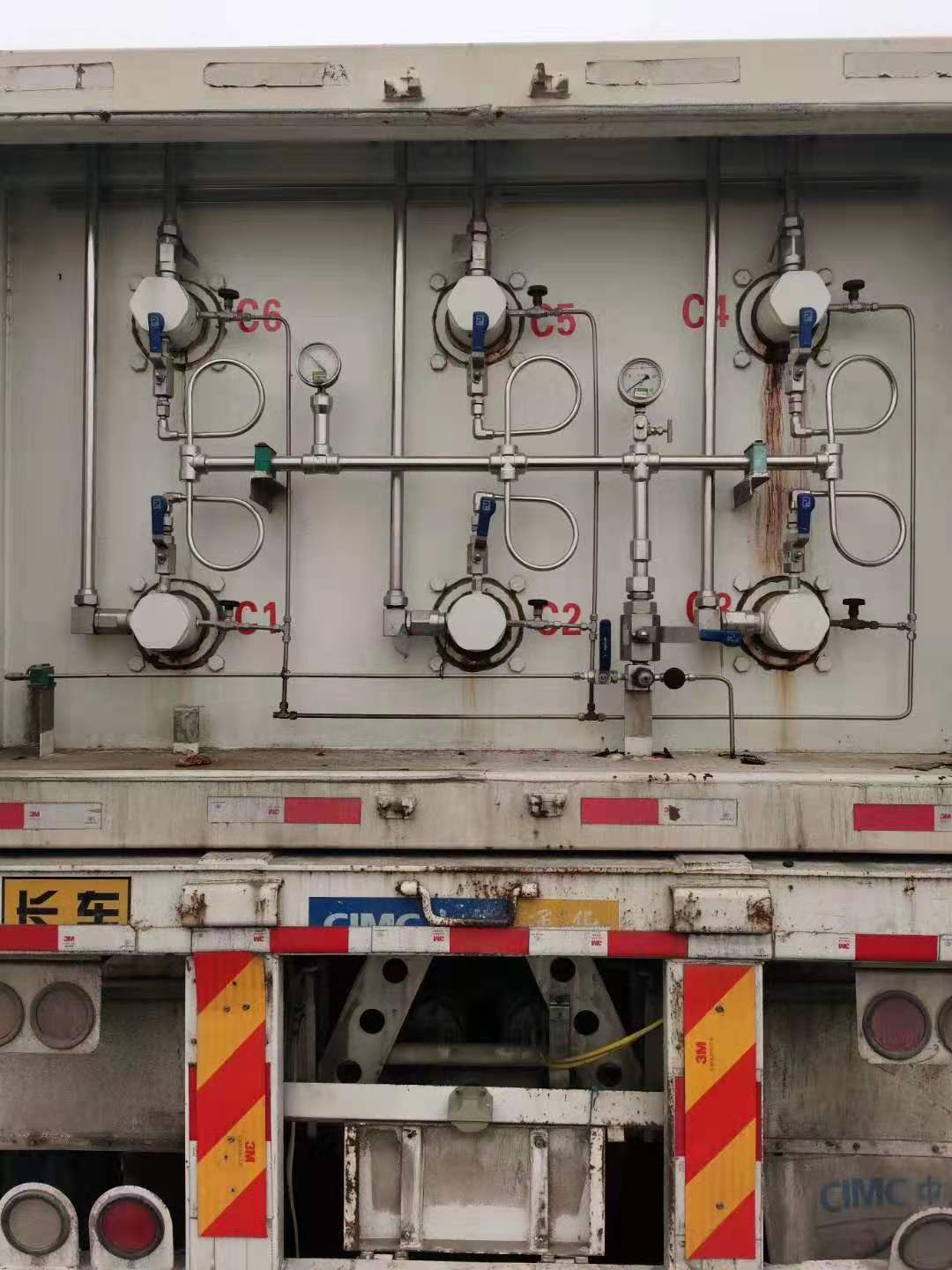 出售22.17立方6管天然气运输车 cng槽车尾  8公斤低温储罐  小型移动加液车