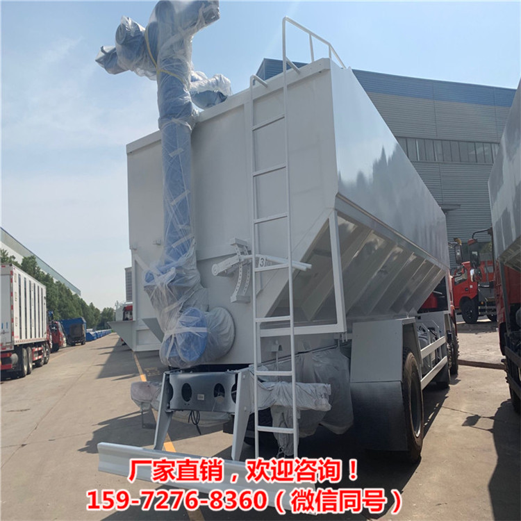 养殖场柴油版上下饲料车大型养猪场10吨饲料罐车