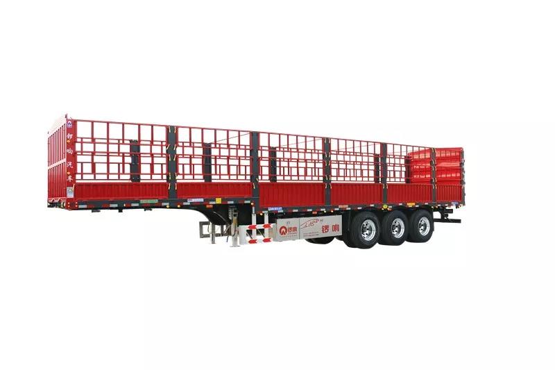 锣响LXC4900CCY 新国标半挂车 仓栅式半挂车 超级盘  空气悬挂